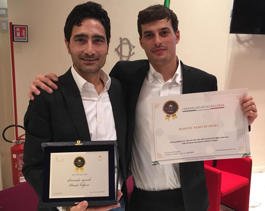 All’azienda Placido Volpone il riconoscimento Eccellenza Made in Italy Award