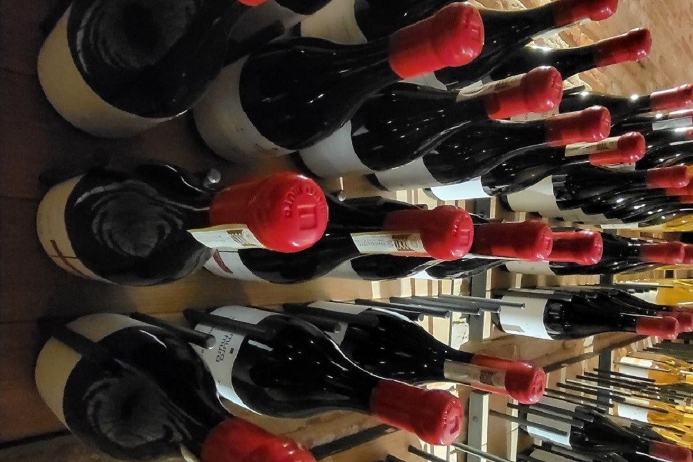 Salone del Vino: Bottiglie di vino in cantina. Photo Credits Andrea Di Bella