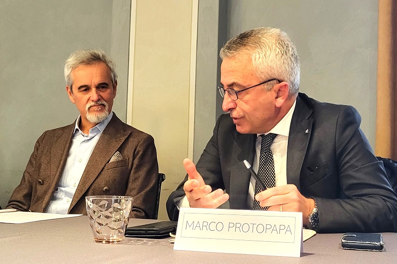L'assessore Marco Protopapa e il presidente Nico Conta. Credits Andrea Di Bella